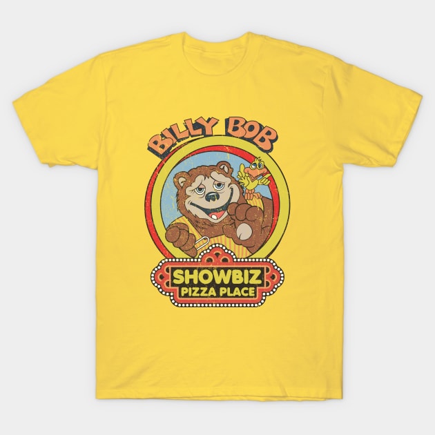 Distressed Showbiz Pizza Place T-Shirt by Tee Arcade